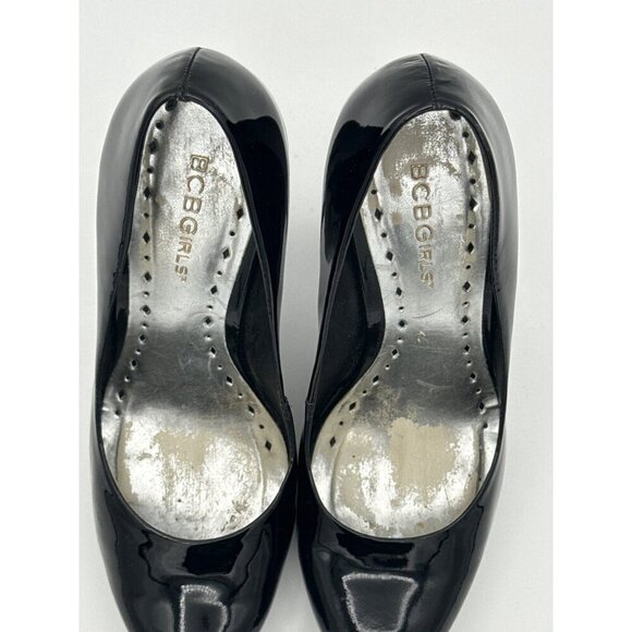 Black Patent Leather High Heel Pumps By Bcbgirls Professional Dress Shoes - Picture 4 of 8